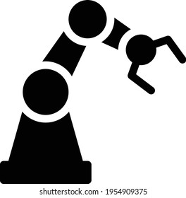 icono plano de glifo vector de ciencia