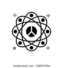 Vektorillustration der Datenwissenschaften - Glyph-Style-Abbildung. Internet und Digital Marketing Symbol.