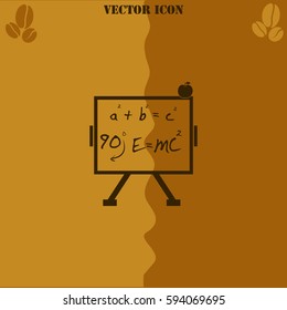 Science vector  icon Coffee symbol background.