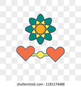 Science vector icon isolated on transparent background, Science logo concept