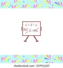 Science vector icon on white background. Isolated illustration. Business picture.