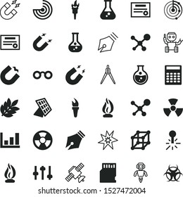 science vector icon set such as: maths, old, Body temperature, speech, biological, sales, s, drafting, warm, eye, growing, discovery, drug, leaf, eyeglasses, spark, biohazard, thermometer, chart