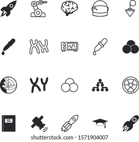 Science Vector Icon Set Such As: Types, Electrical, Bookstore, Outer, Robotic, Geology, Empty, Nuke, Cap, Earthquake, Brain, Cosmonaut, Achievement, High, Web, Classification, Physics, Creativity