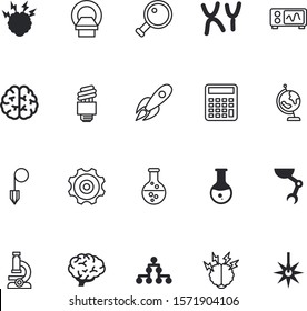 science vector icon set such as: textbook, algorithm, factory, influence, tube, university, product, radiologist, fire, simple, nature, oscilloscope, lamp, radiology, safety, data, planet, cogwheel