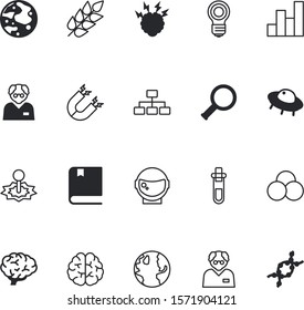 science vector icon set such as: force, skill, thinking, focus, land, lens, rice, moon, price, seed, tablet, stream, types, search, futuristic, prescription, spacesuit, single, histogram, acid