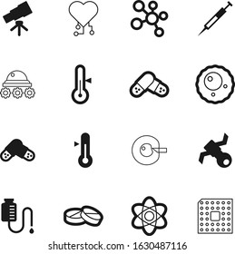 science vector icon set such as: power, woman, satellite, ovum, tracking, blue, healthcare, technical, heart, tissue, view, set, sky, travel, young, fitness, moon, close-up, needle, love, learning
