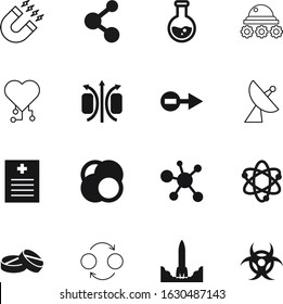 Science Vector Icon Set Such As: Capsule, Paper, Texture, Small, Signal, Pair, Boost, Lunar, Ship, Heart, Fly, Collagen, Chip, 2, Magnetism, Quantum, Analysis, Positive, Start, Connected, Liquid