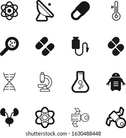 science vector icon set such as: organ, global, biotechnology, curve, code, capsule, signal, blank, media, pharmacy, strand, hot, pictogram, counter, glass, chromosome, drawing, future, experiment