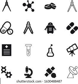 science vector icon set such as: medication, curve, house, information, radio, shape, robot, vial, television, character, telecommunication, tv, communicate, zoom, global, shadow, beaker, learning
