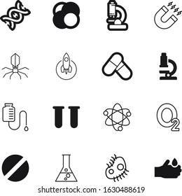 science vector icon set such as: launch, nucleus, school, pathogen, package, organism, attraction, experiment, flask, pictogram, element, vial, container, evolution, flame, image, drop, oxygen