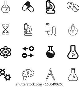 science vector icon set such as: pair, tool, image, brain, bottom, counter, clone, abstract, chain, fire, connected, power, rocket, circle, two, vitamin, ball, bond, transparent, color, cartoon