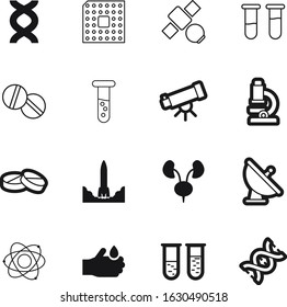 science vector icon set such as: core, chain, macro, find, engineering, warning, set, optical, pharmaceutical, curve, microscope, color, rocket, net, orange, aerial, risk, hand, telephony, start