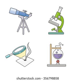Science vector icons