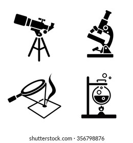 Science vector icons