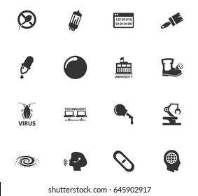 Science vector icons for user interface design