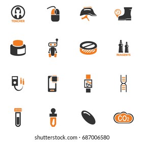 Science vector icons for user interface design