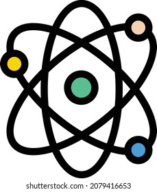 ilustración de vector de ciencia aislada en un fondo transparente. iconos vectoriales de trazo para el concepto o gráficos web.