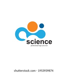 Science vector logo template, molecule icon symbol illustration
