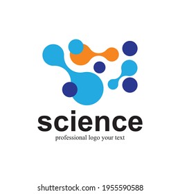 Science vector logo template, molecule icon symbol illustration
