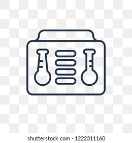 Science vector outline icon isolated on transparent background, high quality linear Science transparency concept can be used web and mobile