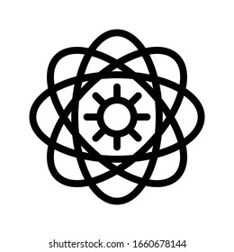 science vector thin line icon 
