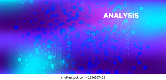 Science Visualization. Matrix Data Stream. Purple Technology Poster. Abstract Binary Flow. Science Wallpaper. Matrix Background. Technology Concept. Digital Binary Code. Blue Vector Science Flyer.