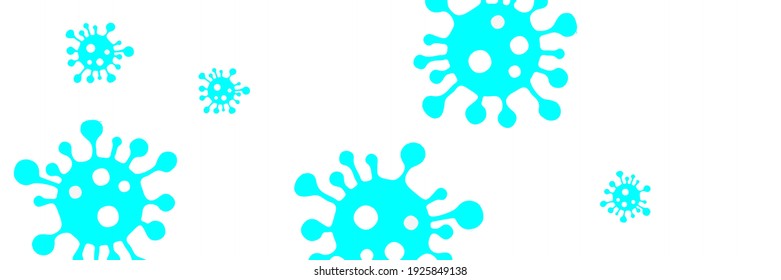 Science Vivid Test Neon Healthcare Sick Bright Coronavirus Wallpaper. Pandemic Vibrant Virus White Medicine Turquoise Quarantine Illustration. Danger Sign Blue Covid-19 Epidemic Backdrop.