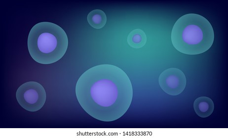 Science wallpaper vector illustration. Cells background