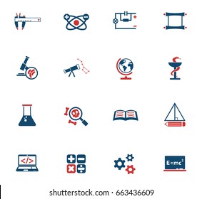 science web icons for user interface design