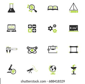 science web icons for user interface design