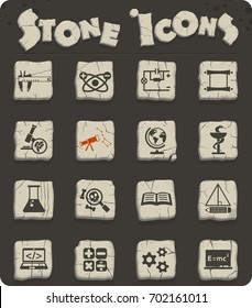 science web icons for user interface design