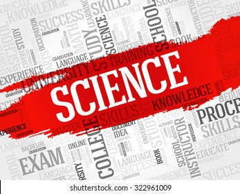 SCIENCE word cloud, education concept