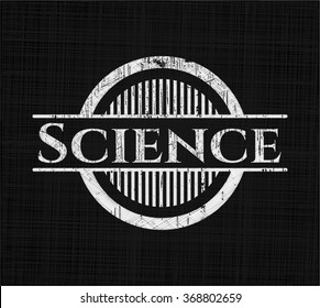 Ciencia escrita con textura de pizarra