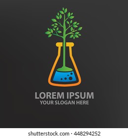 Science,tree design,logo template,clean vector