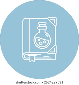 Sciene book Line vector Icon Design