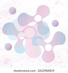 Logótipo científico abstrato com formas, biologia, símbolo de química. eps moderno 10.