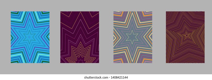 Scientific annual report design vector collection. Halftone stripes texture cover page layout templates set. Report covers graphic design, business brochure pages corporate templates.
