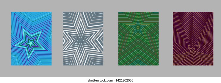 Scientific annual report design vector collection. Halftone stripes texture cover page layout templates set. Report covers graphic design, business brochure pages corporate templates.
