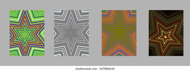 Scientific annual report design vector collection. Halftone stripes texture cover page layout templates set. Report covers graphic design, business brochure pages corporate templates.