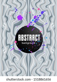 Scientific annual report design vector collection. Halftone stripes texture cover page layout templates set. Report covers graphic design, business brochure pages corporate templates.