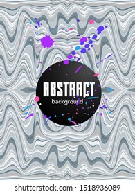 Scientific annual report design vector collection. Halftone stripes texture cover page layout templates set. Report covers graphic design, business brochure pages corporate templates.