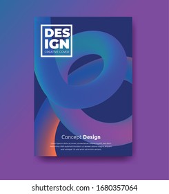 Recopilación de vectores del diseño del informe anual científico. plantilla de diseño de portada de fondo geométrico abstracto moderno. editable 