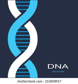 scientific background with symbol of dna. vector eps8