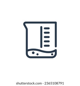 Scientific Beaker Glass vector icon