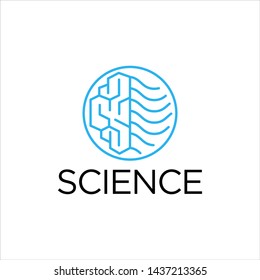 Scientific Brain Logo Stock Design