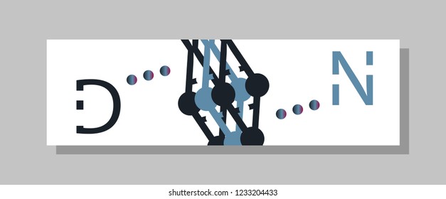 Scientific brochure design template. Vector flyer layout, Molecular structure with connected lines and dots. Scientific pattern atom DNA with elements for magazine, leaflet, cover, poster design