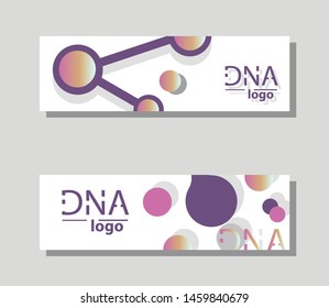 Scientific brochure design template. Vector flyer layout, Molecular structure with connected lines and dots. Scientific pattern atom DNA with elements for magazine, leaflet, cover, poster design