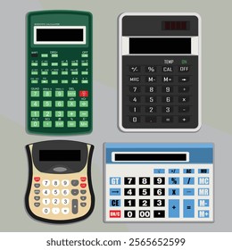 scientific calculator icon in vector model