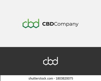 Scientific Cbd Cannabis Hemp Marijuana Logo Template