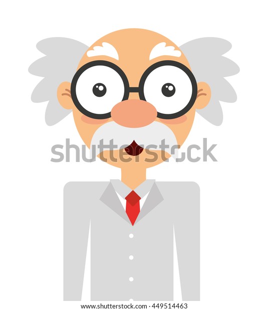 Scientific Character Isolated Icon Design Vector Stock Vector (Royalty ...